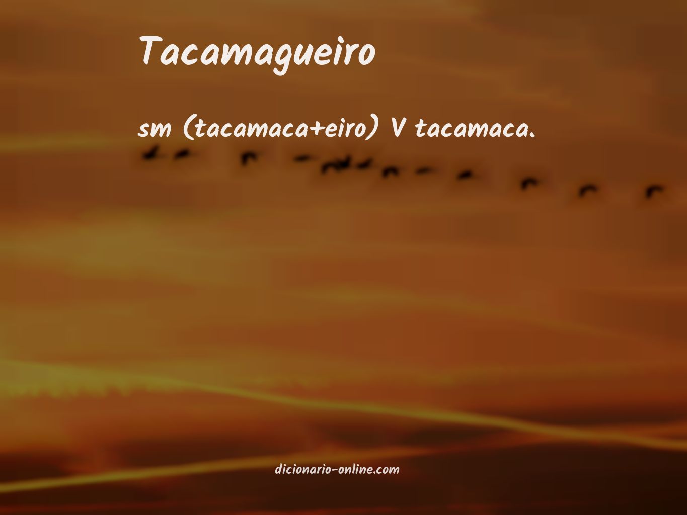 Significado de tacamagueiro