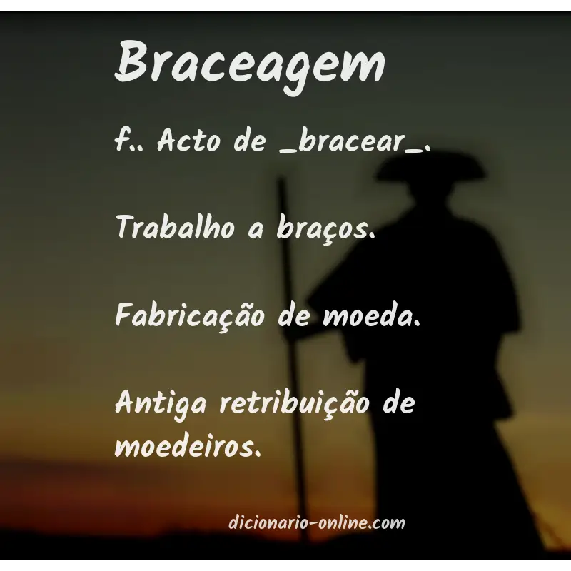 Significado de braceagem