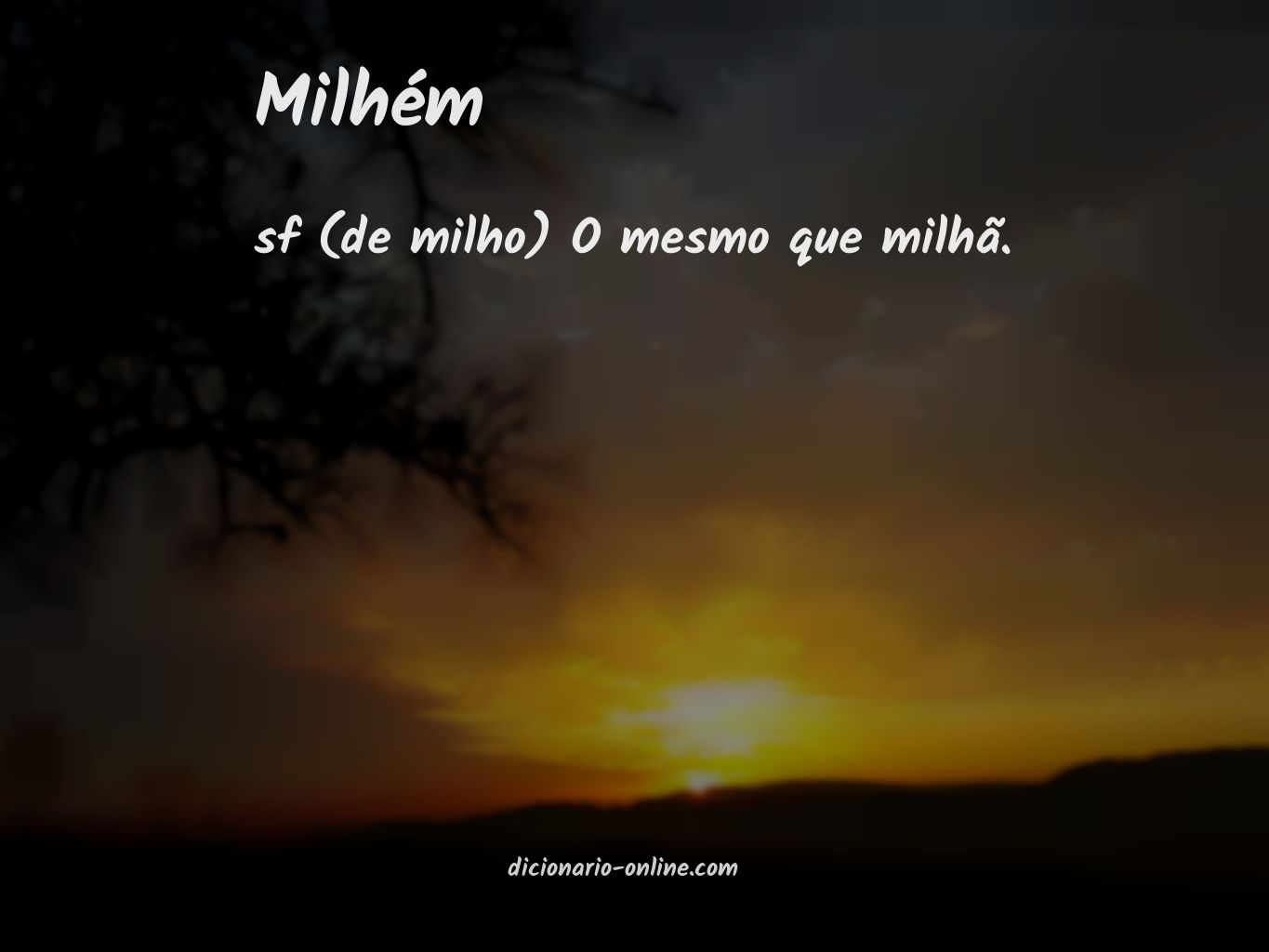 Significado de milhém