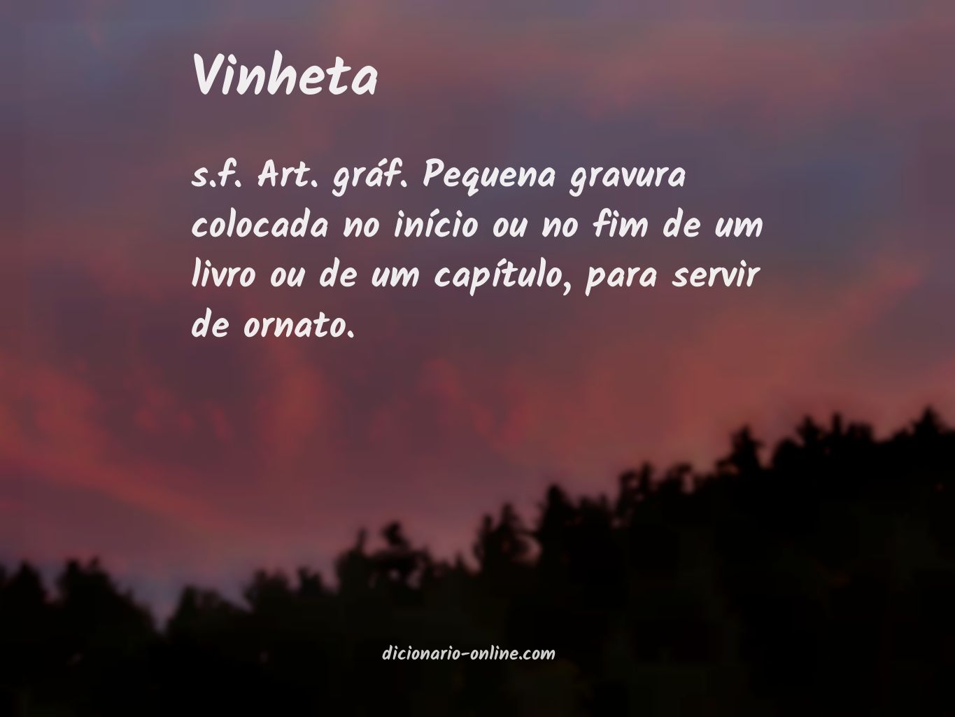 Significado de vinheta