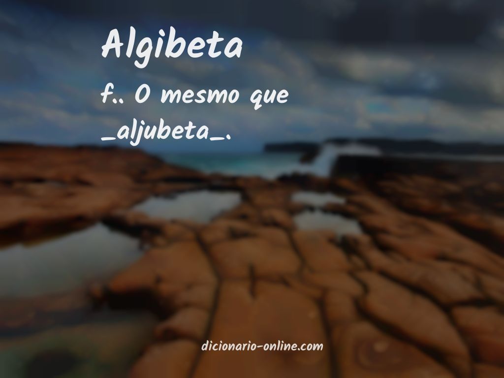 Significado de algibeta