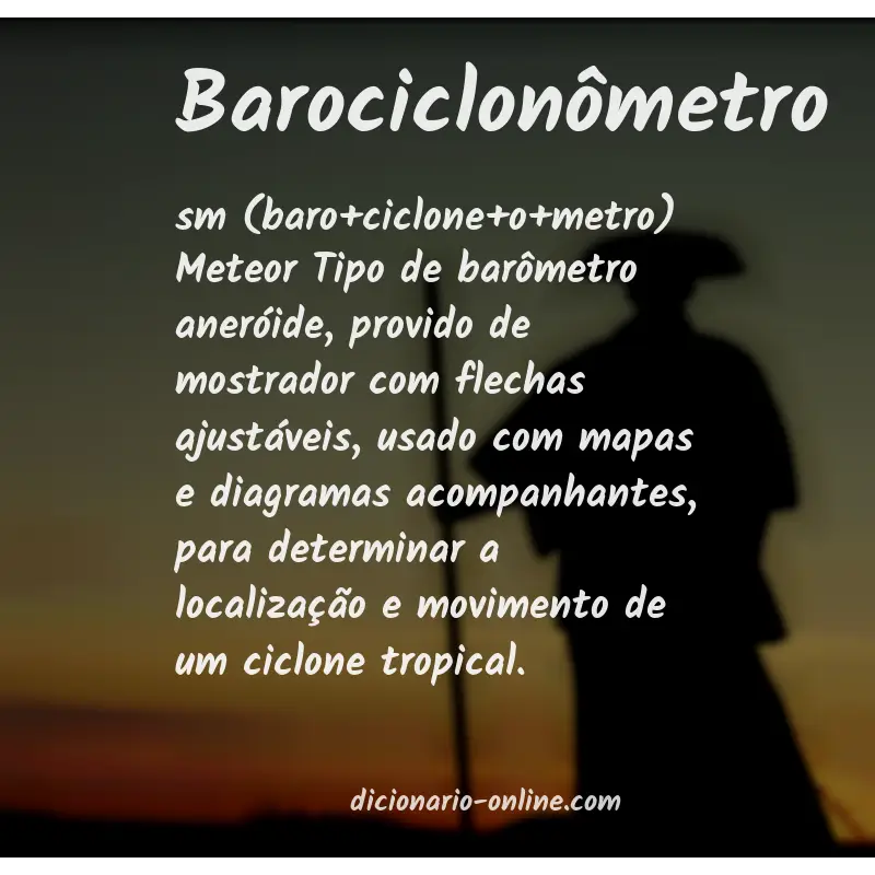 Significado de barociclonômetro
