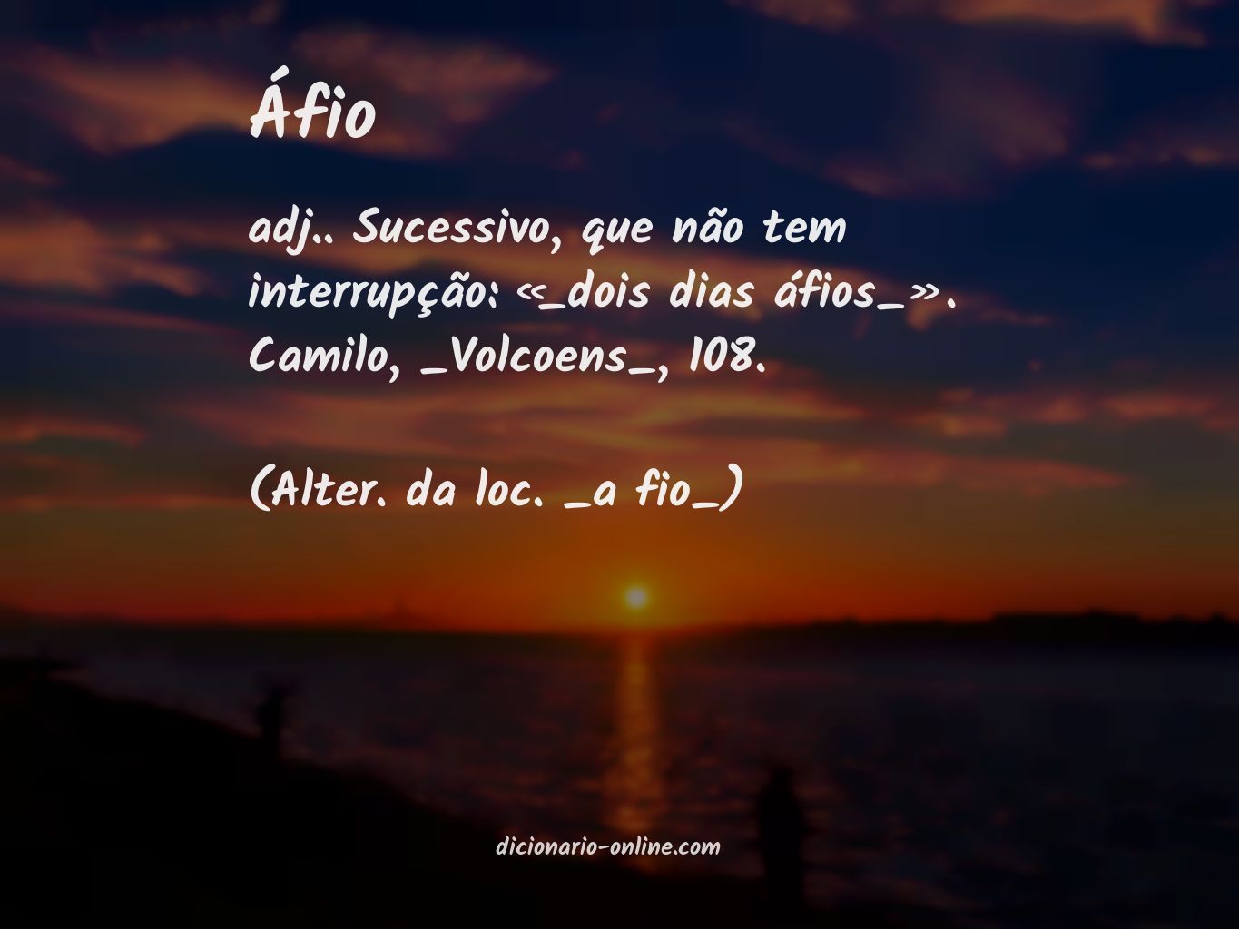 Significado de áfio