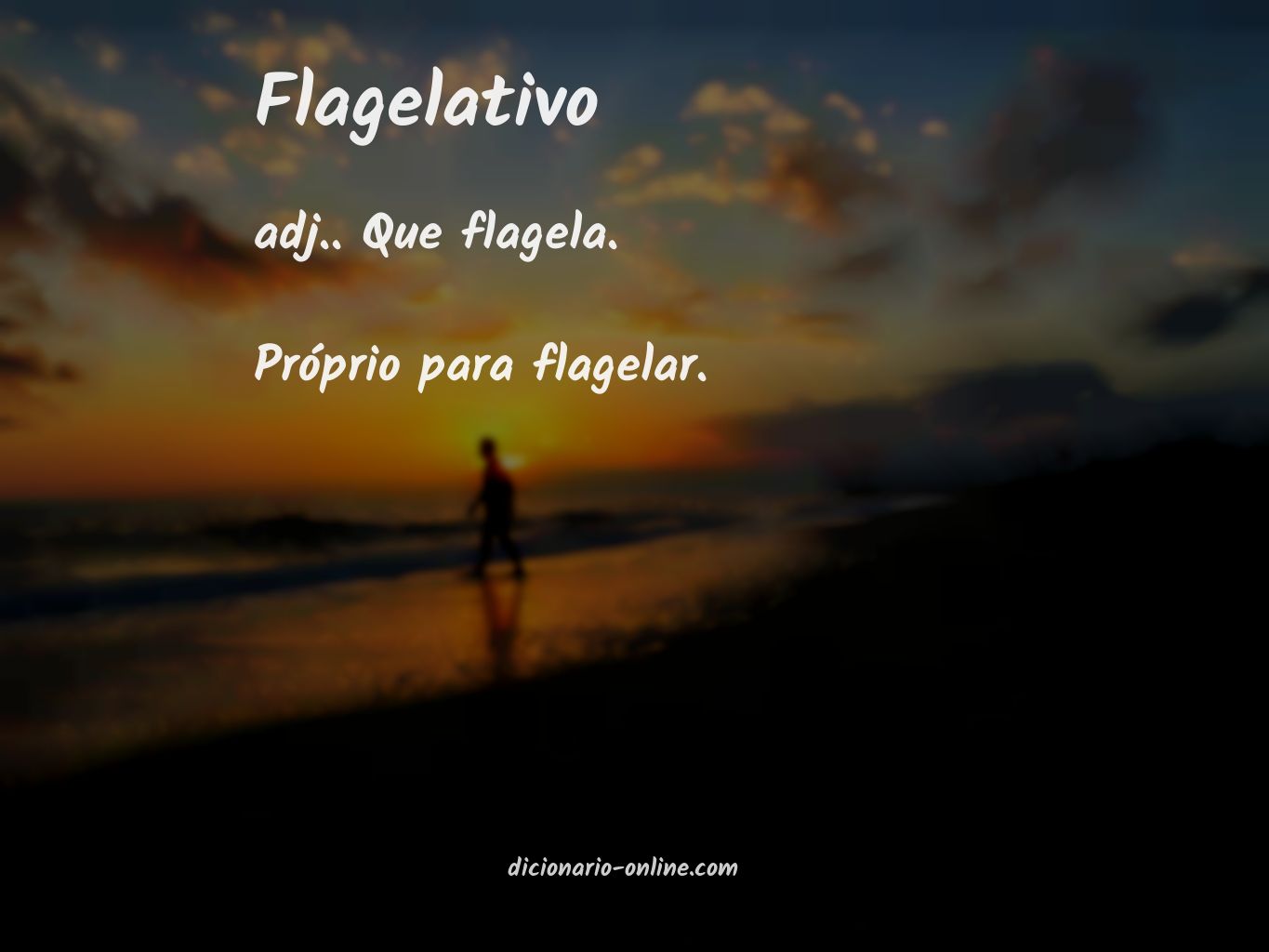 Significado de flagelativo