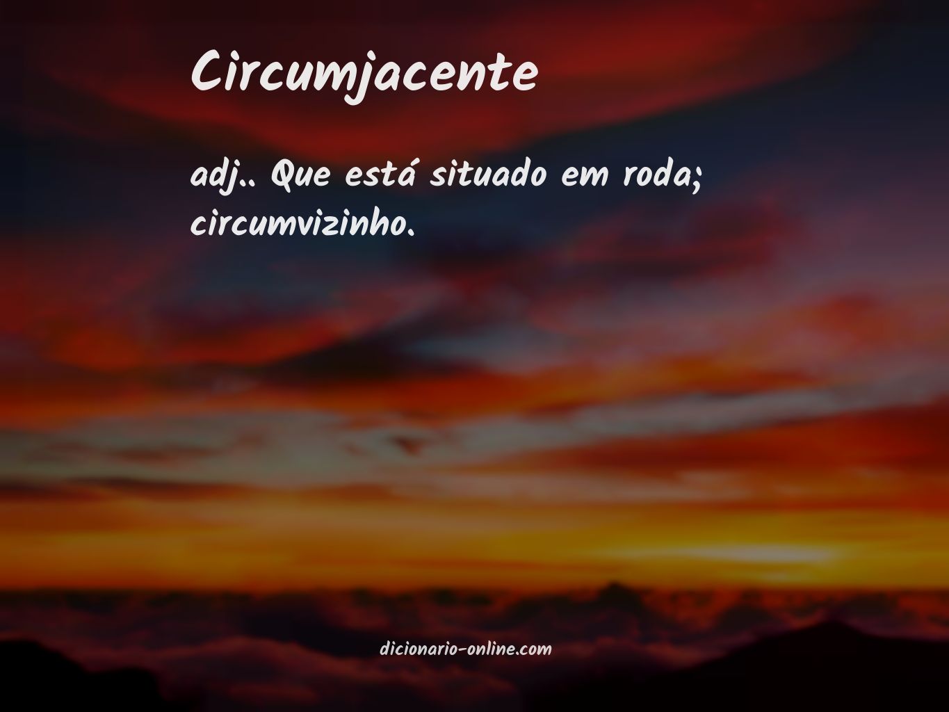 Significado de circumjacente