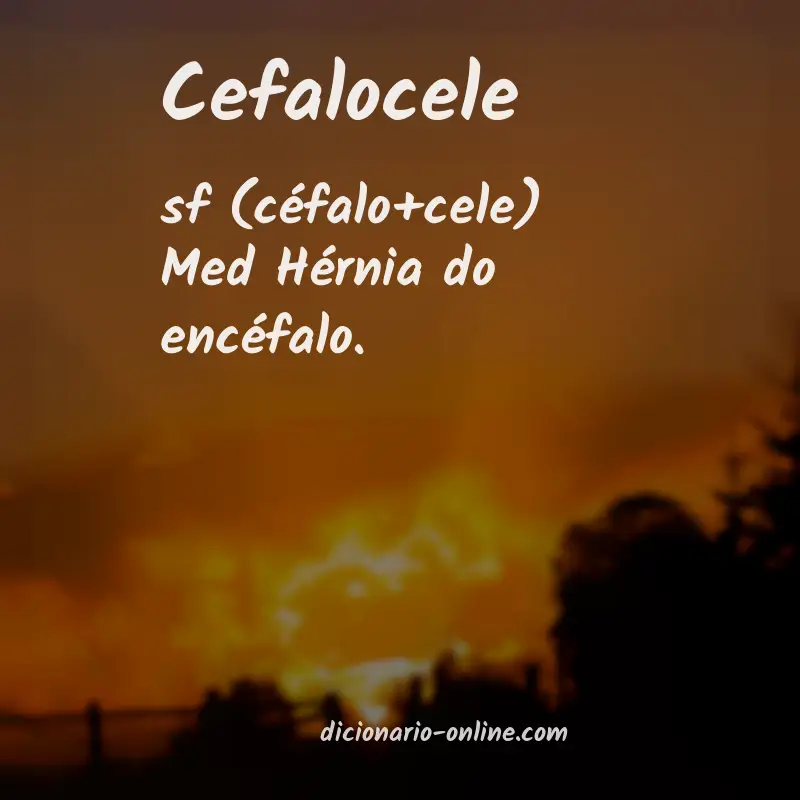 Significado de cefalocele
