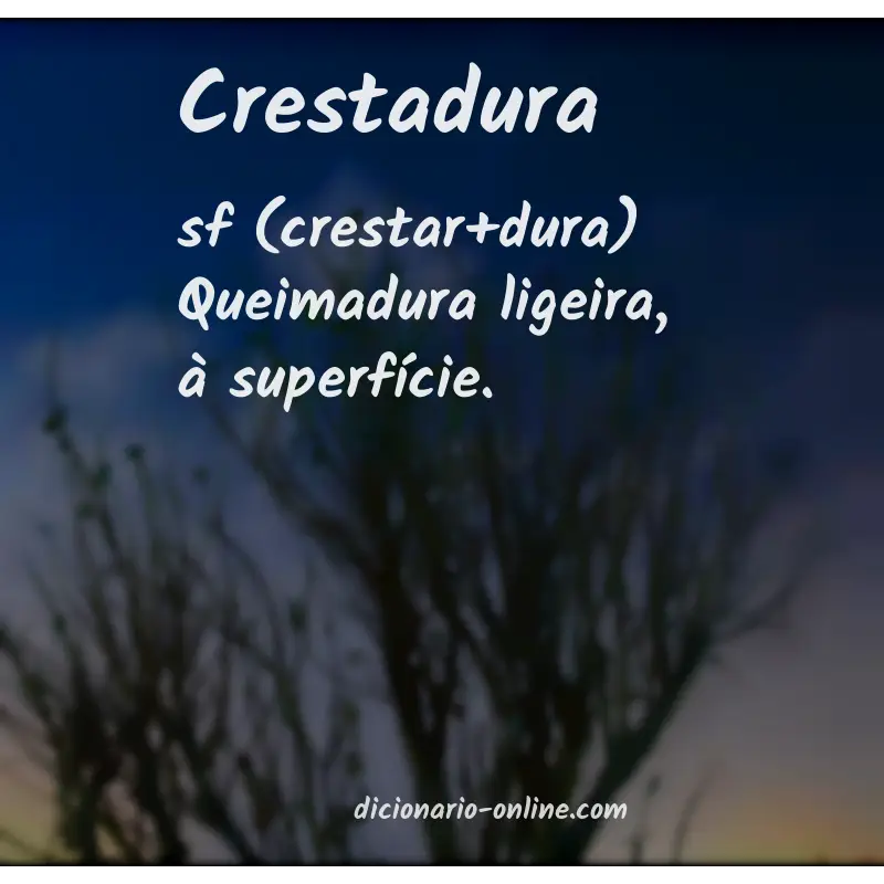 Significado de crestadura