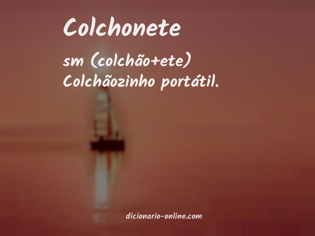 Significado de colchonete