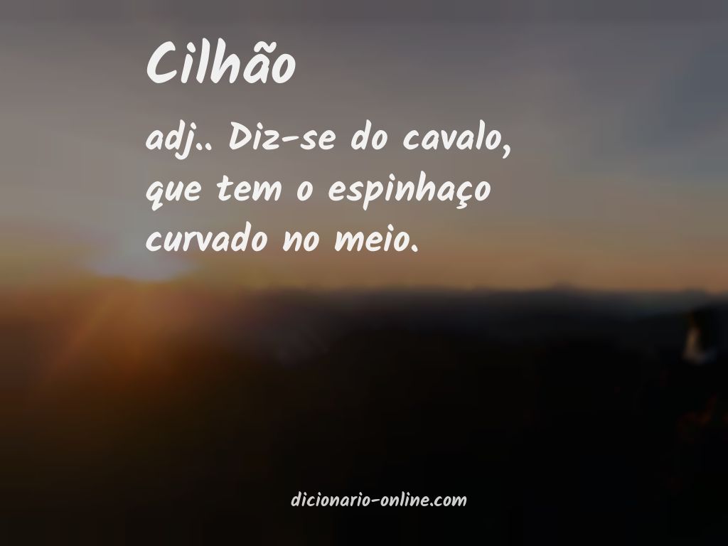 Significado de cilhão