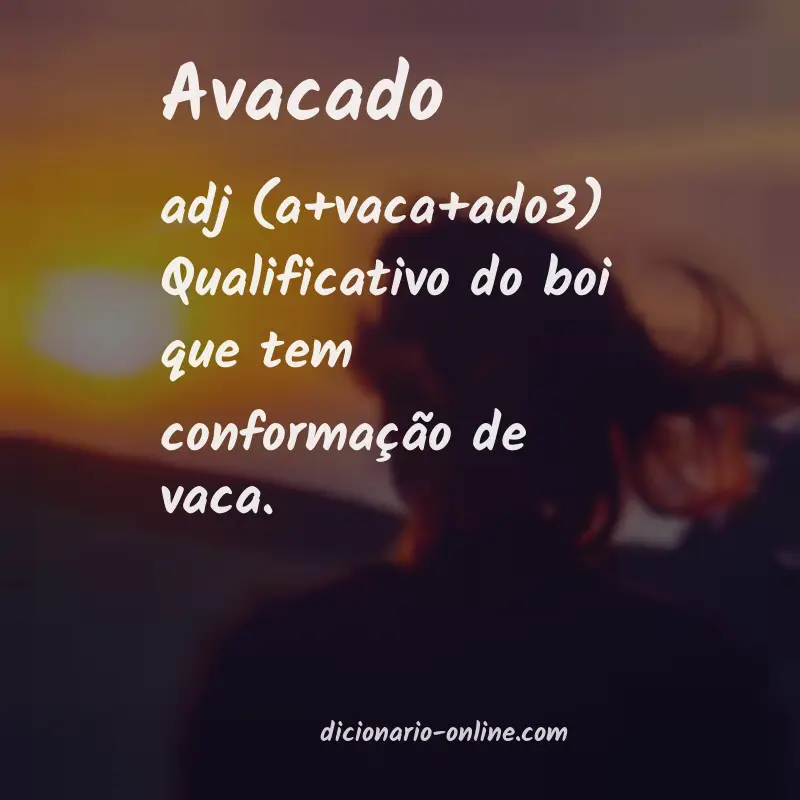 Significado de avacado