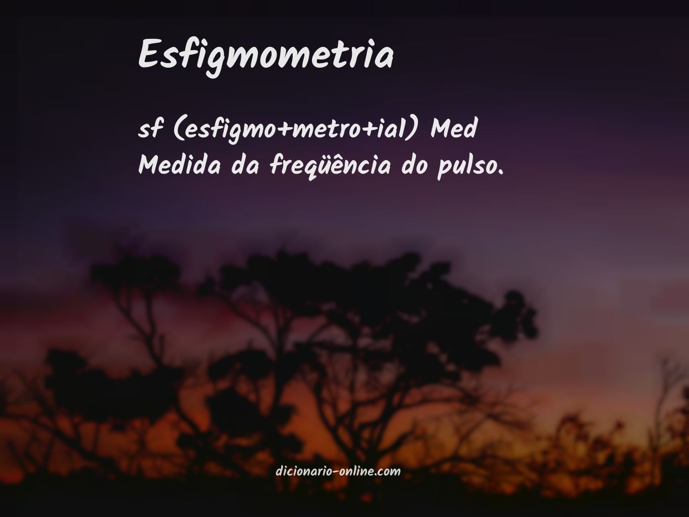 Significado de esfigmometria