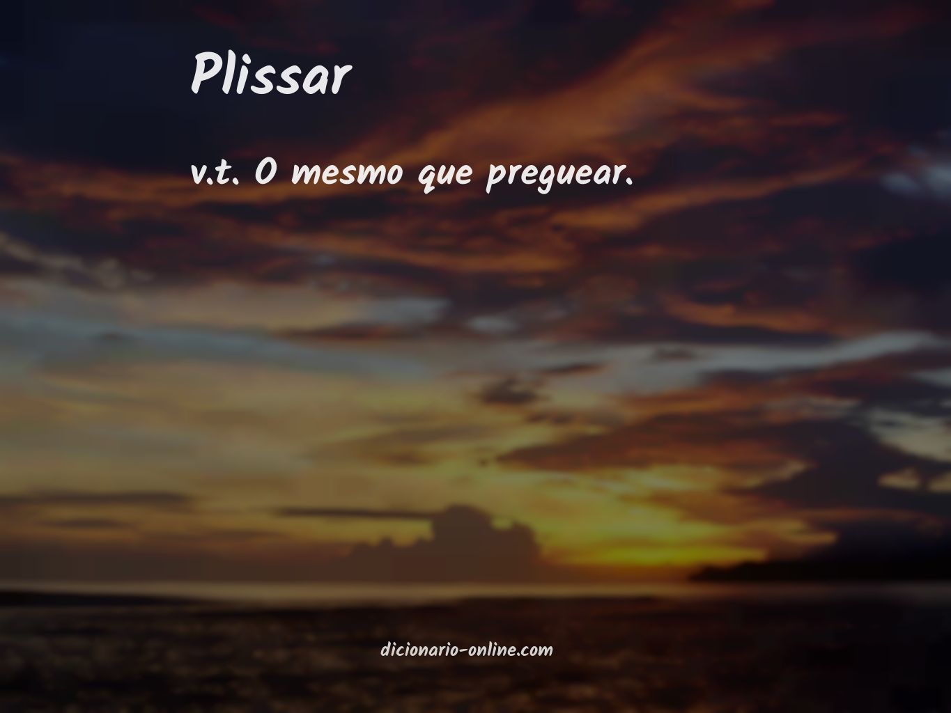 Significado de plissar