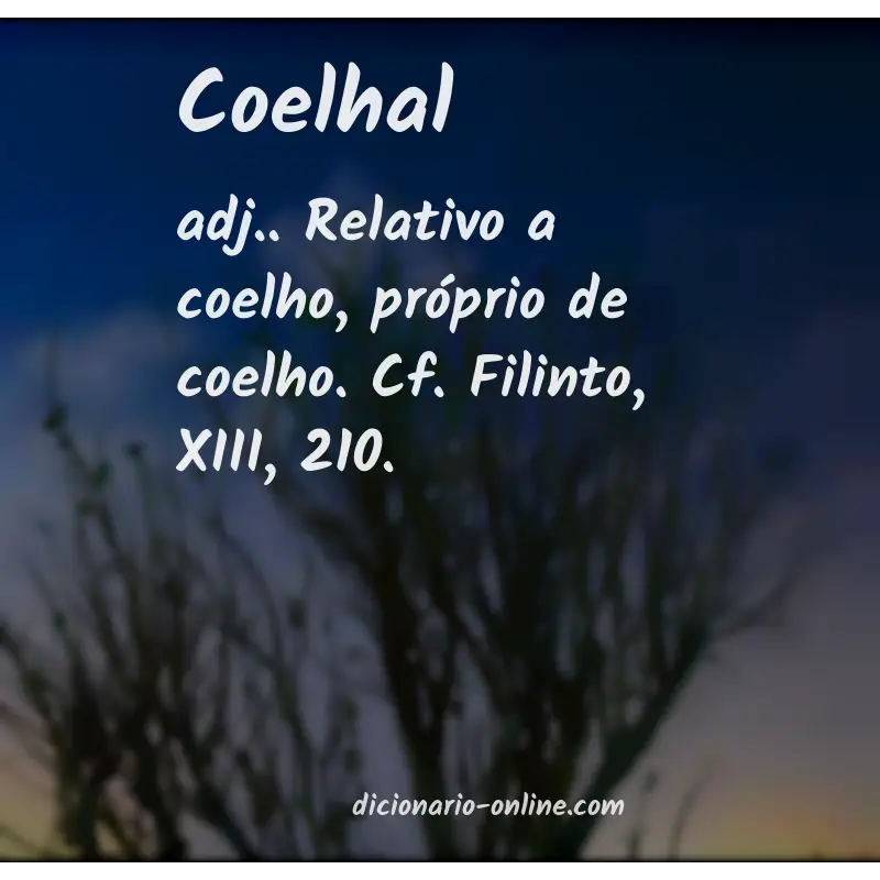 Significado de coelhal