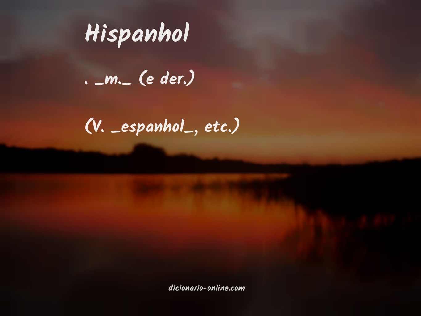 Significado de hispanhol