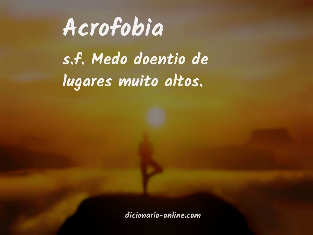 Significado de acrofobia