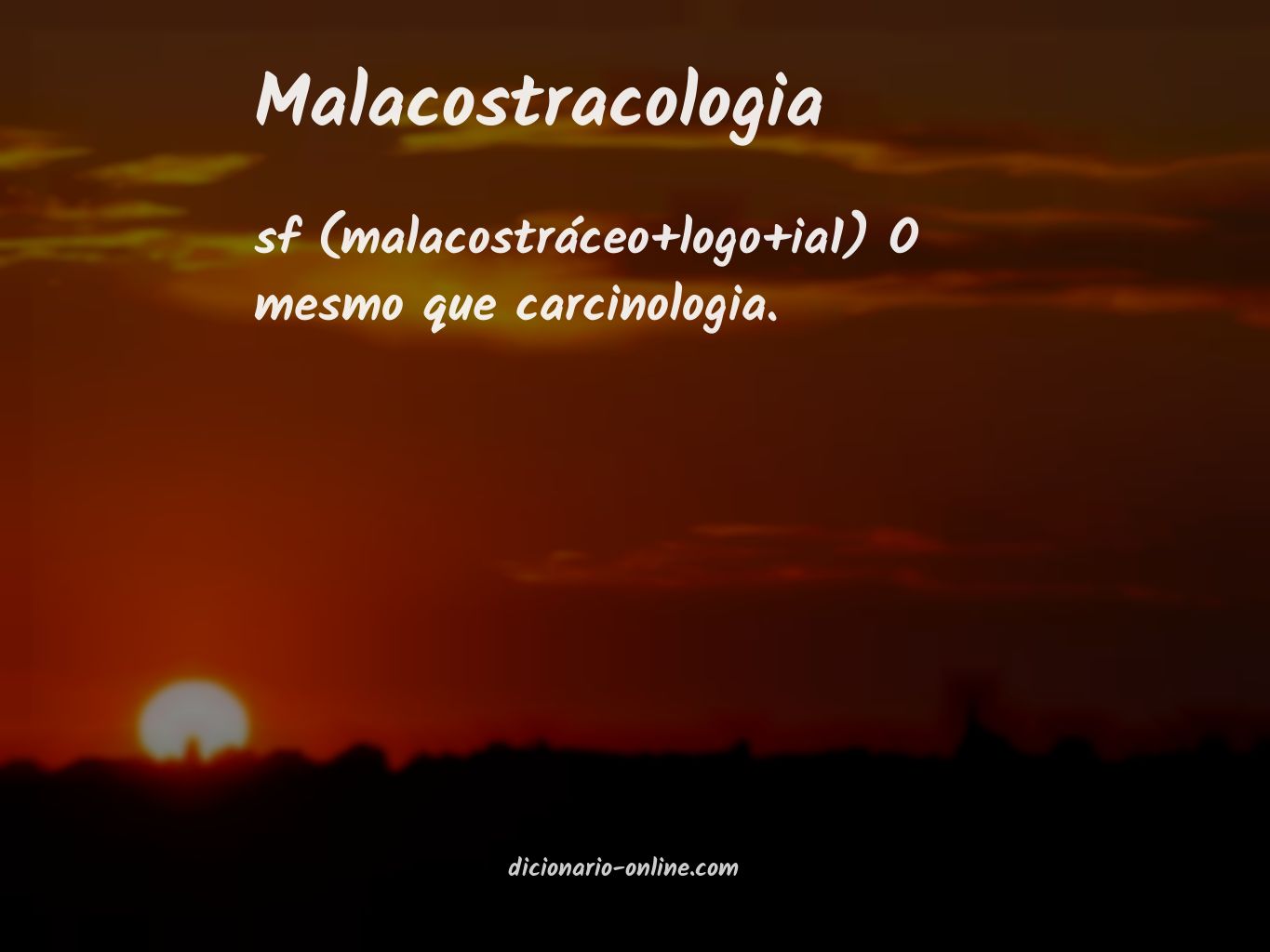 Significado de malacostracologia