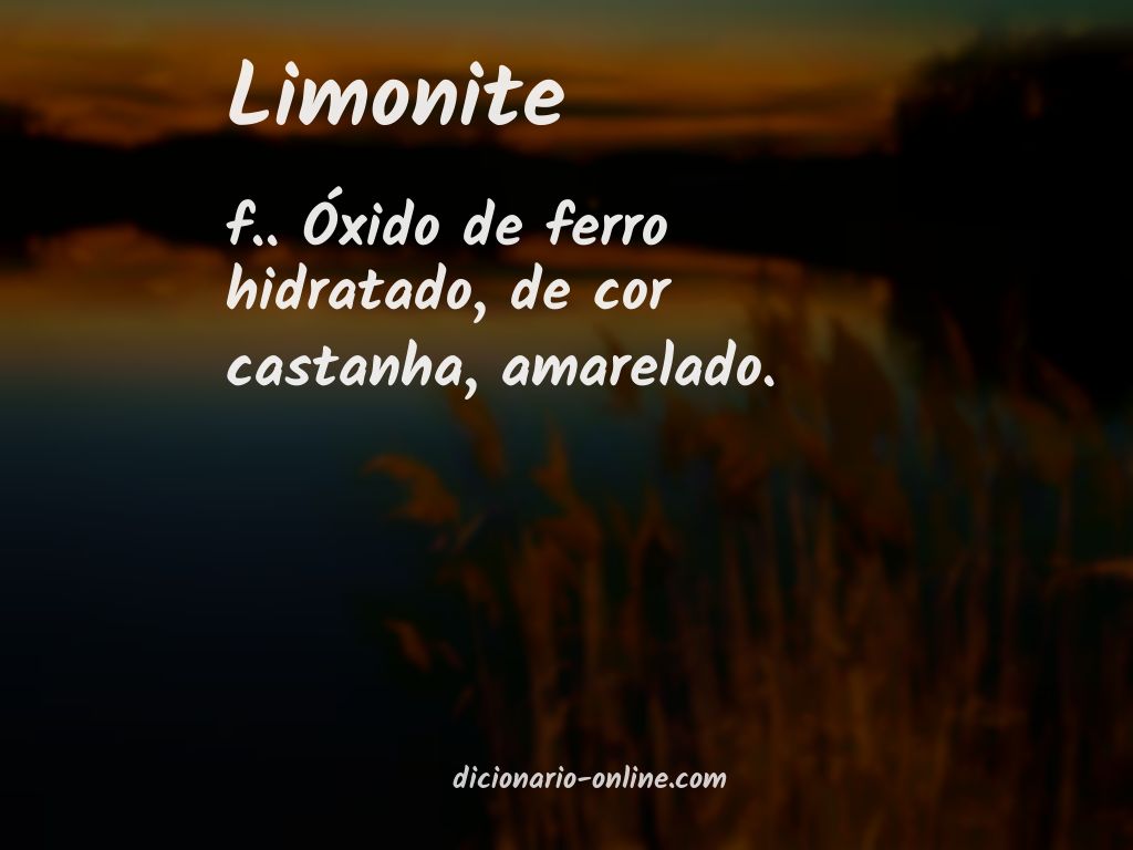 Significado de limonite
