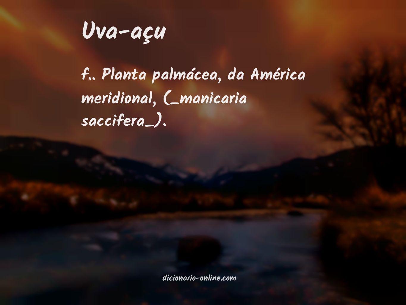 Significado de uva-açu