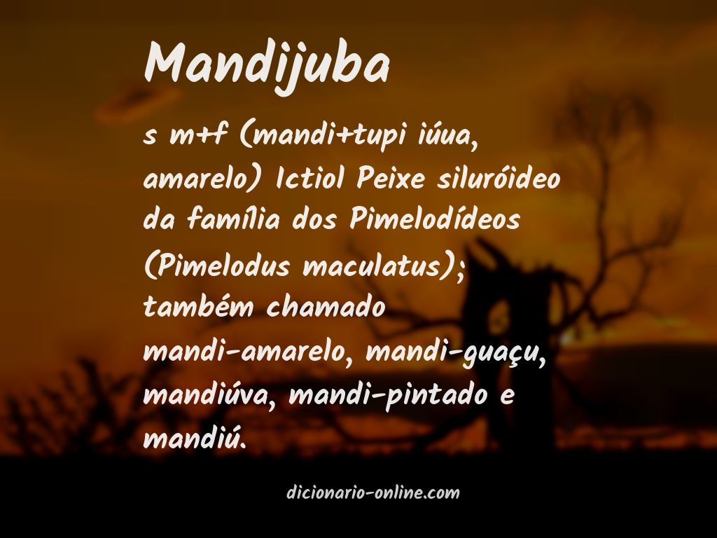 Significado de mandijuba