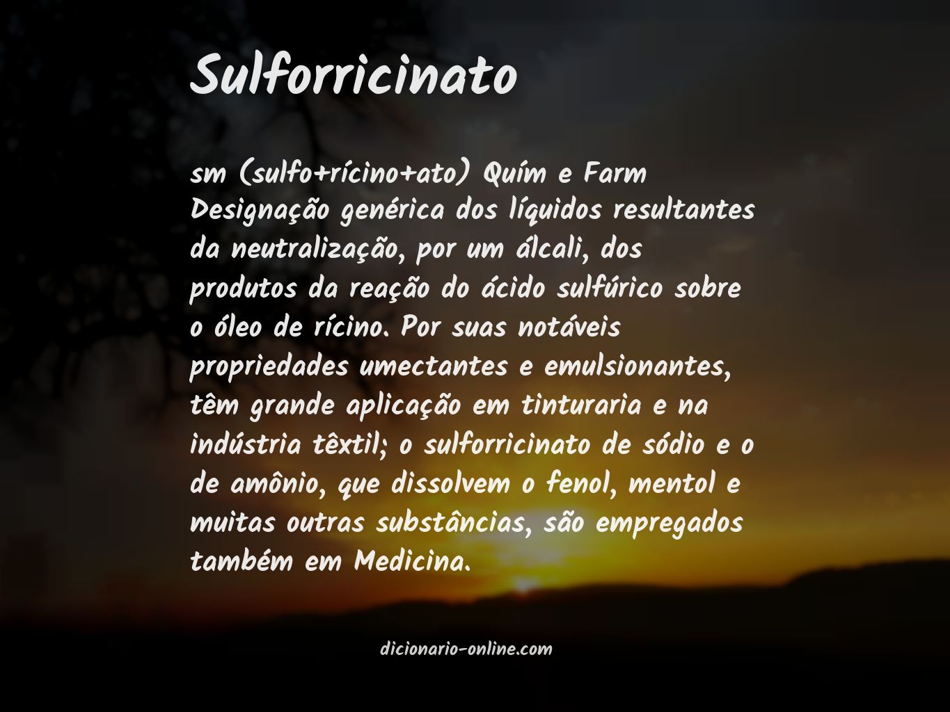 Significado de sulforricinato