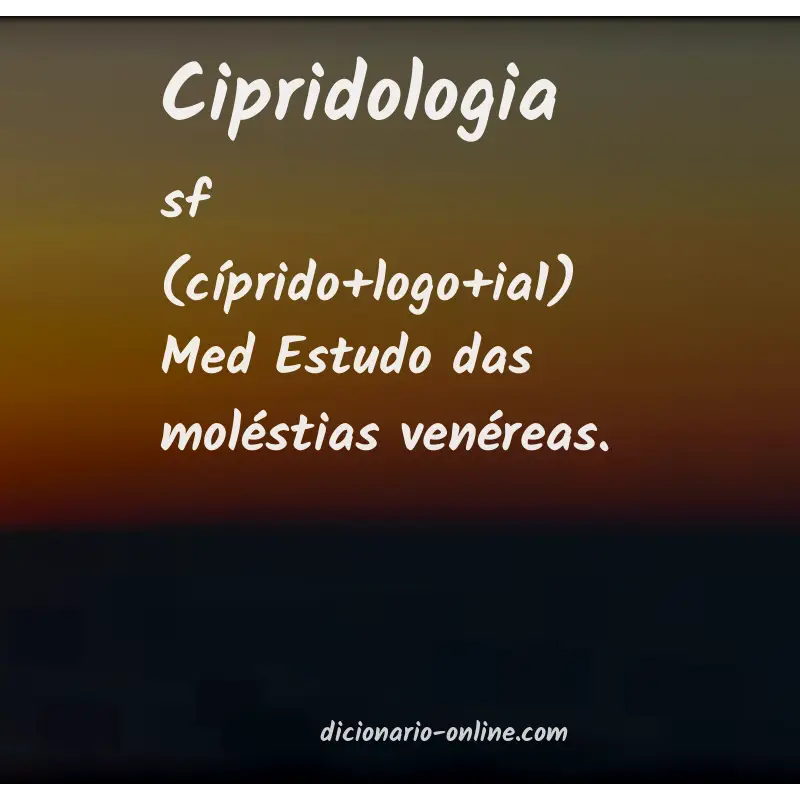Significado de cipridologia