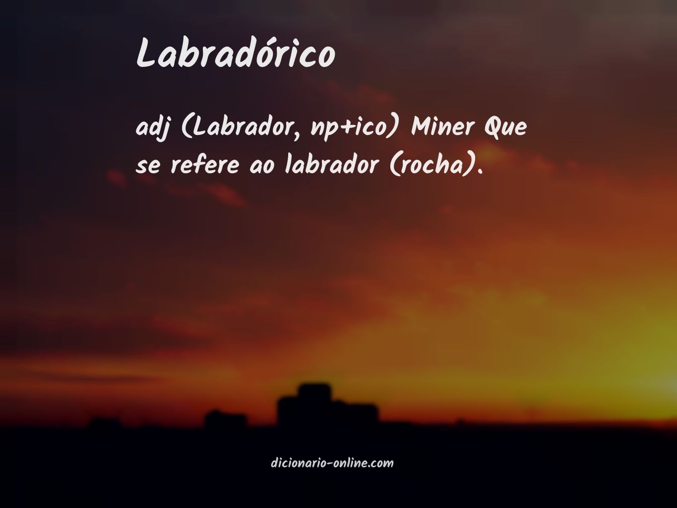 Significado de labradórico