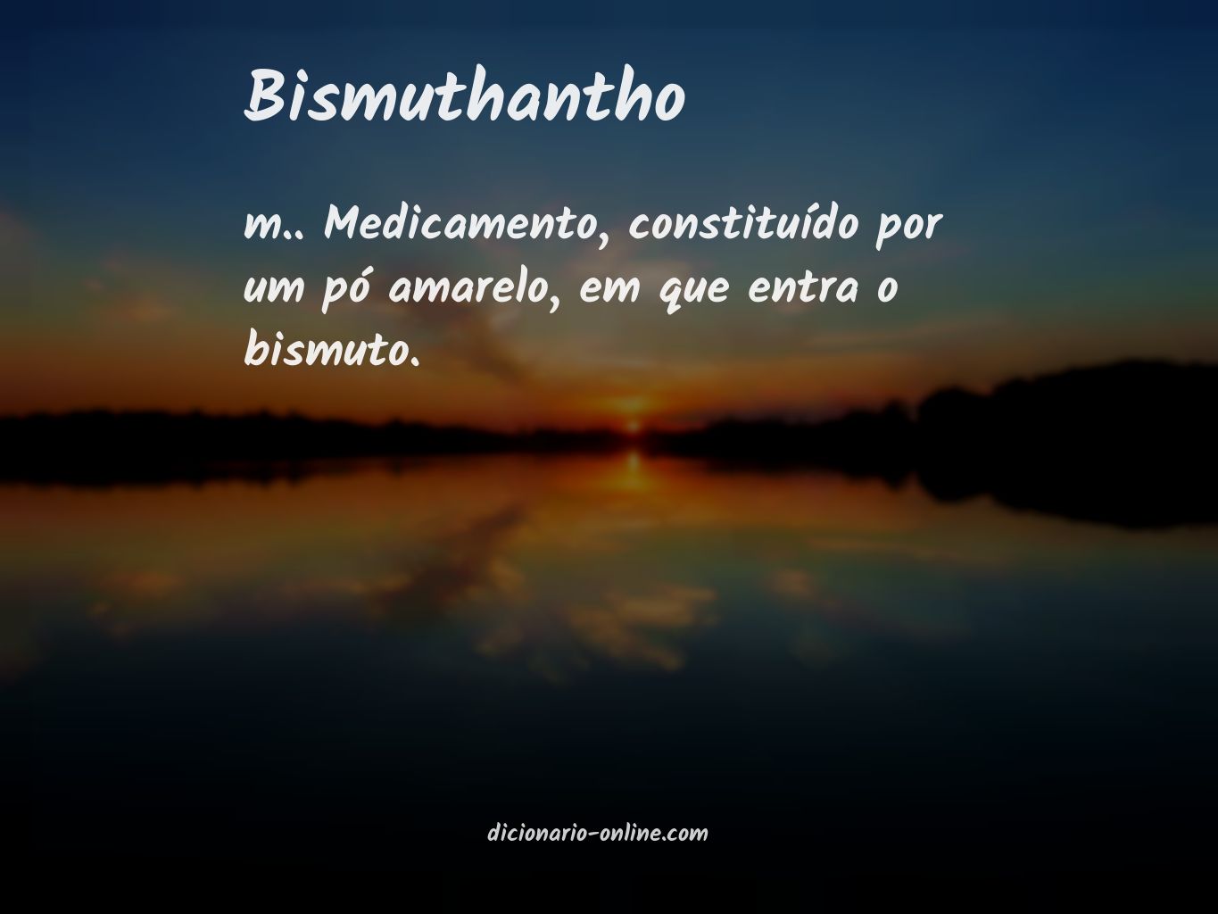 Significado de bismuthantho