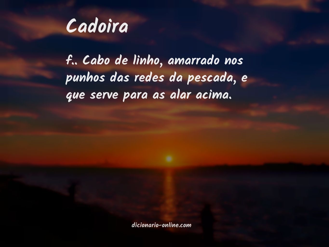 Significado de cadoira