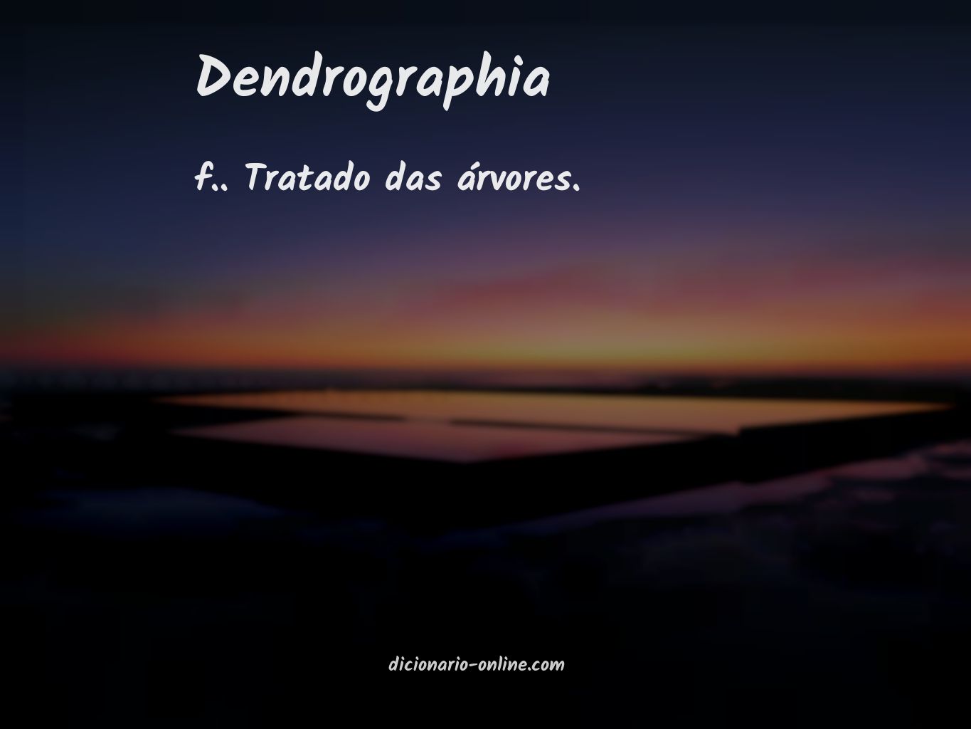 Significado de dendrographia