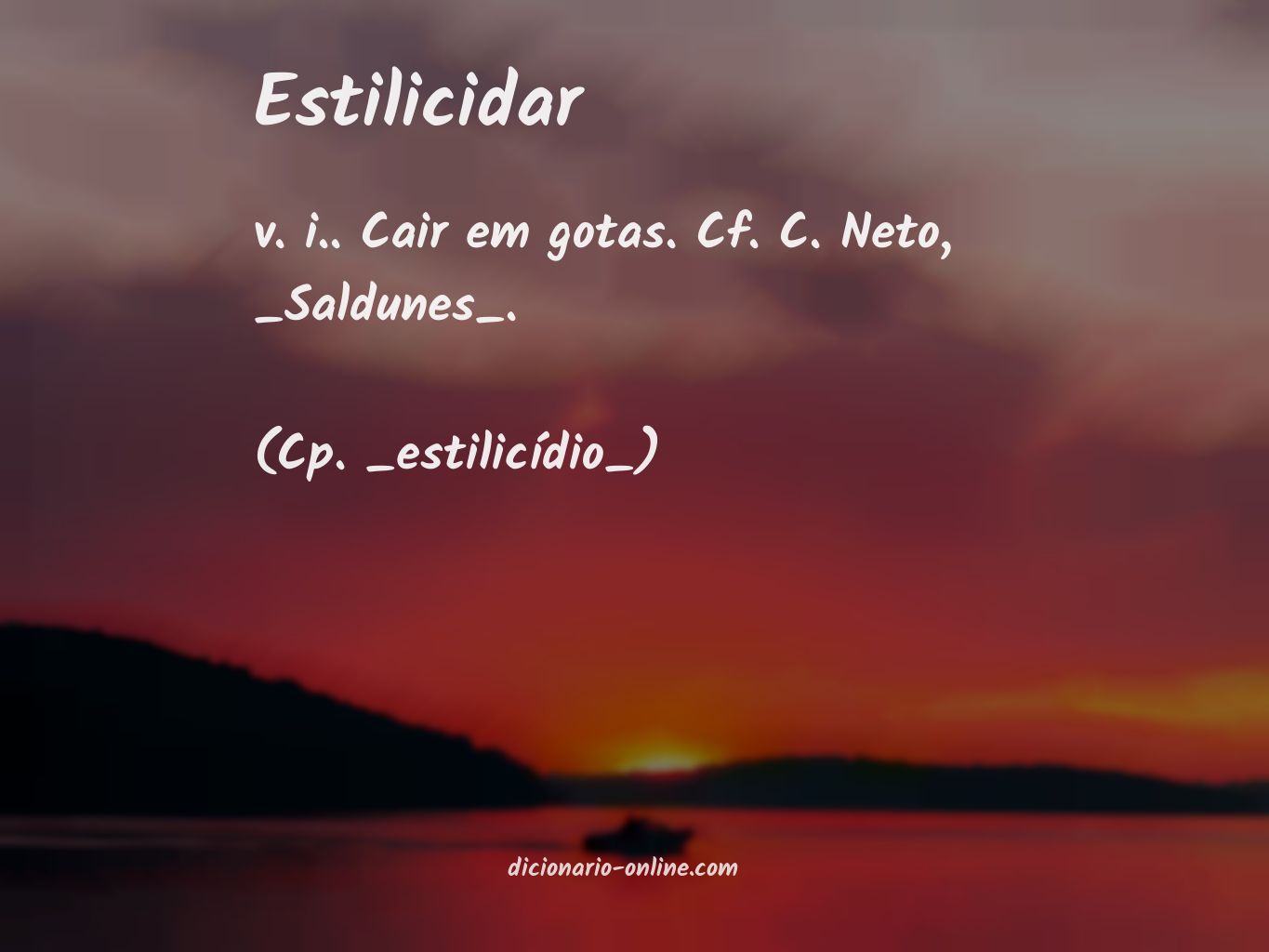 Significado de estilicidar