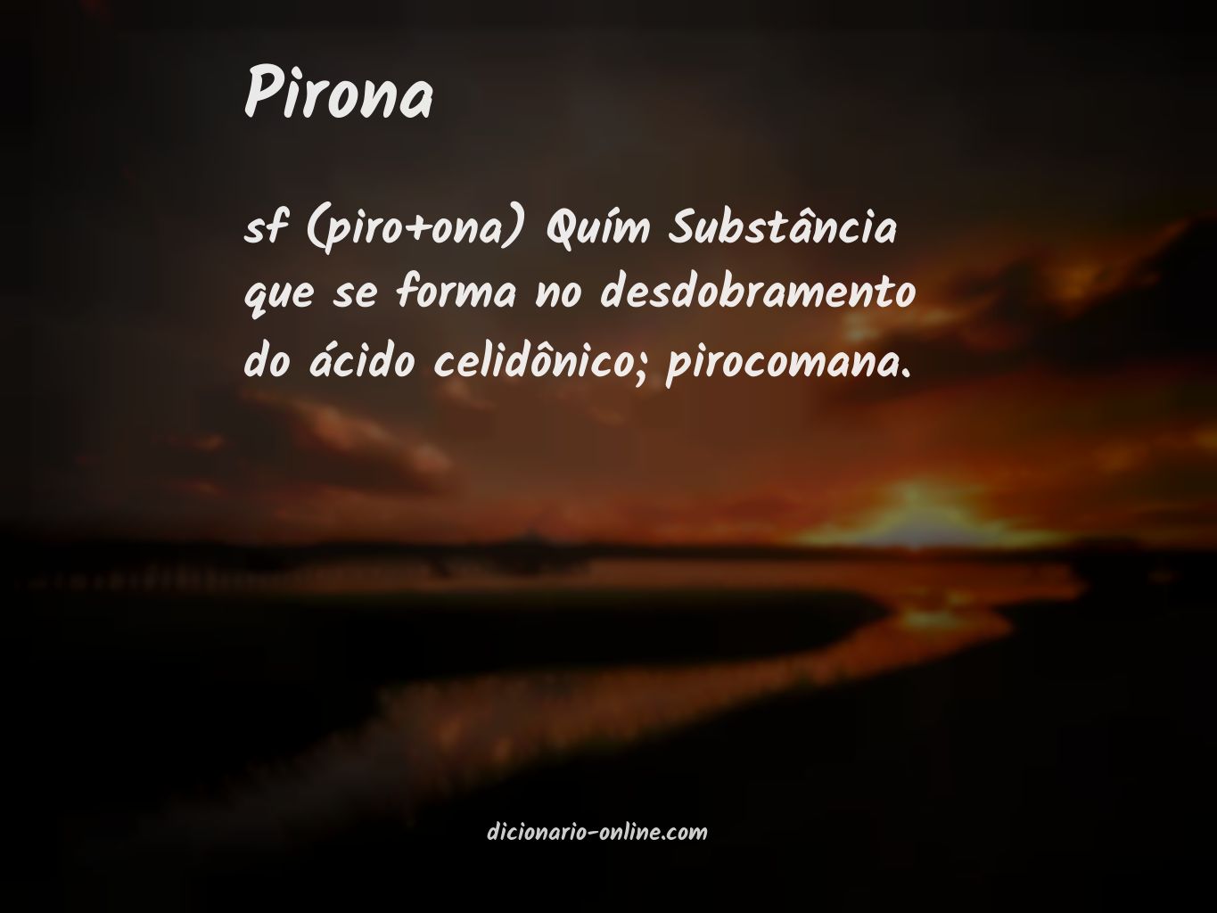 Significado de pirona