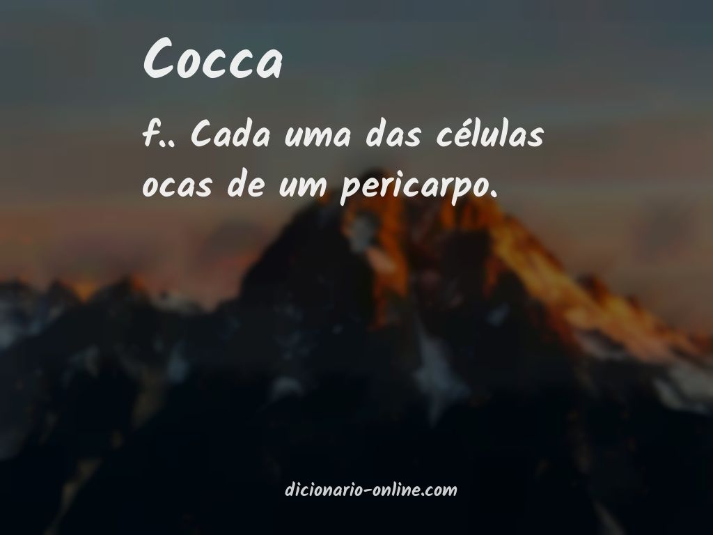 Significado de cocca