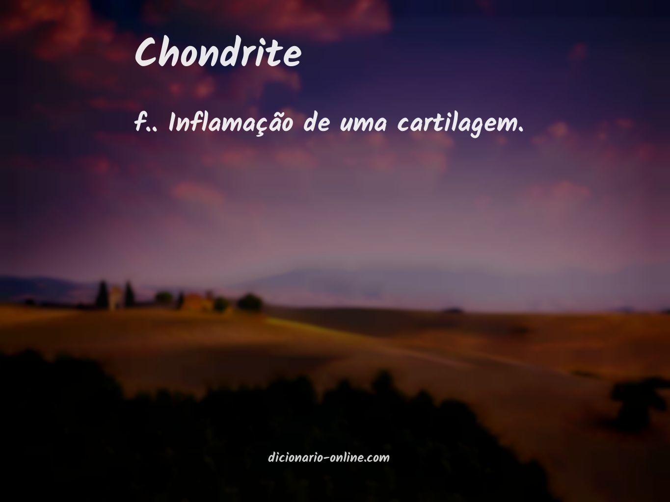 Significado de chondrite
