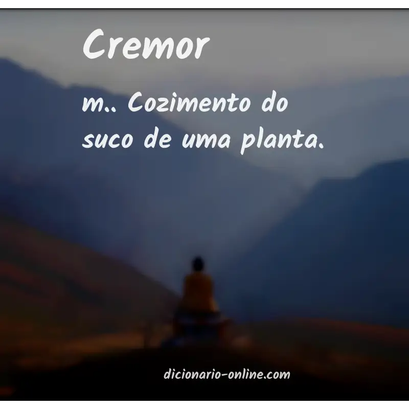 Significado de cremor