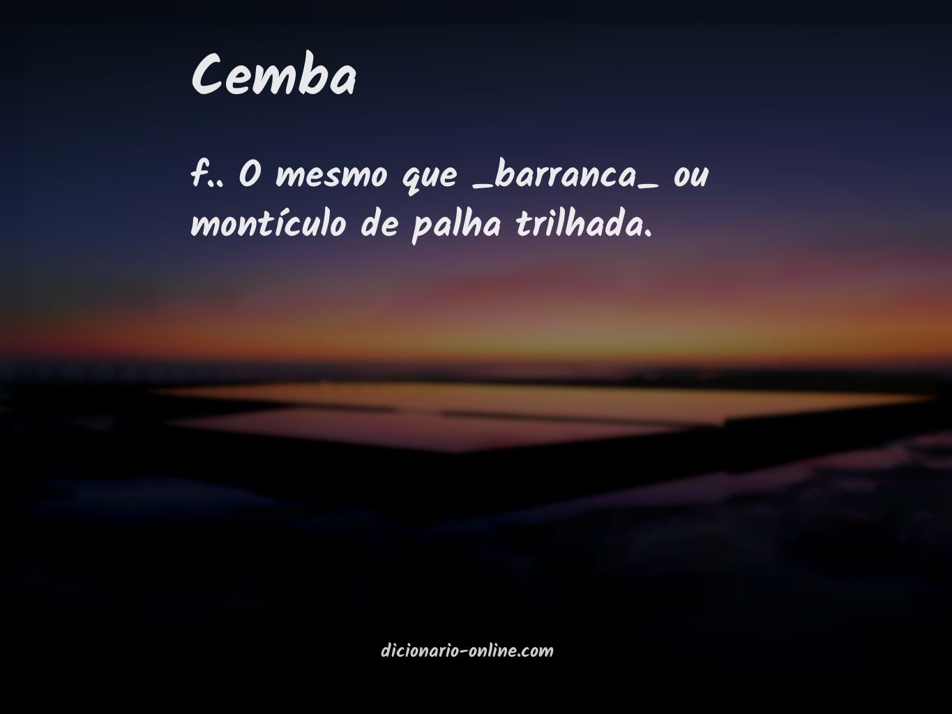 Significado de cemba