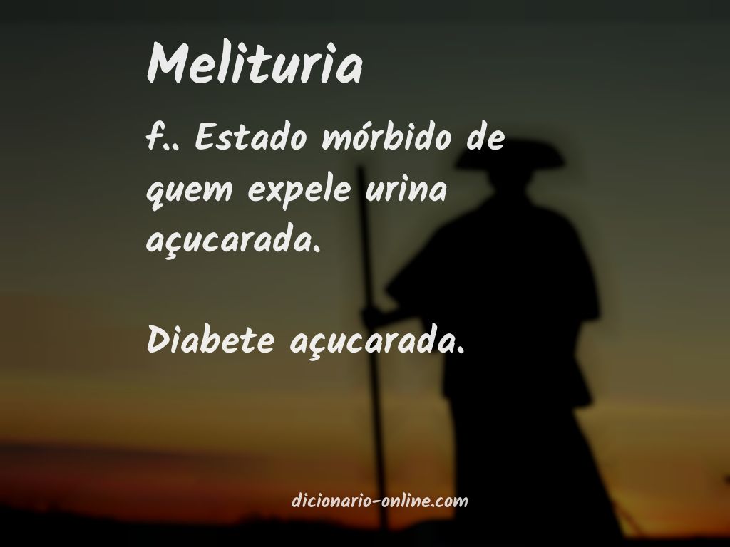 Significado de melituria