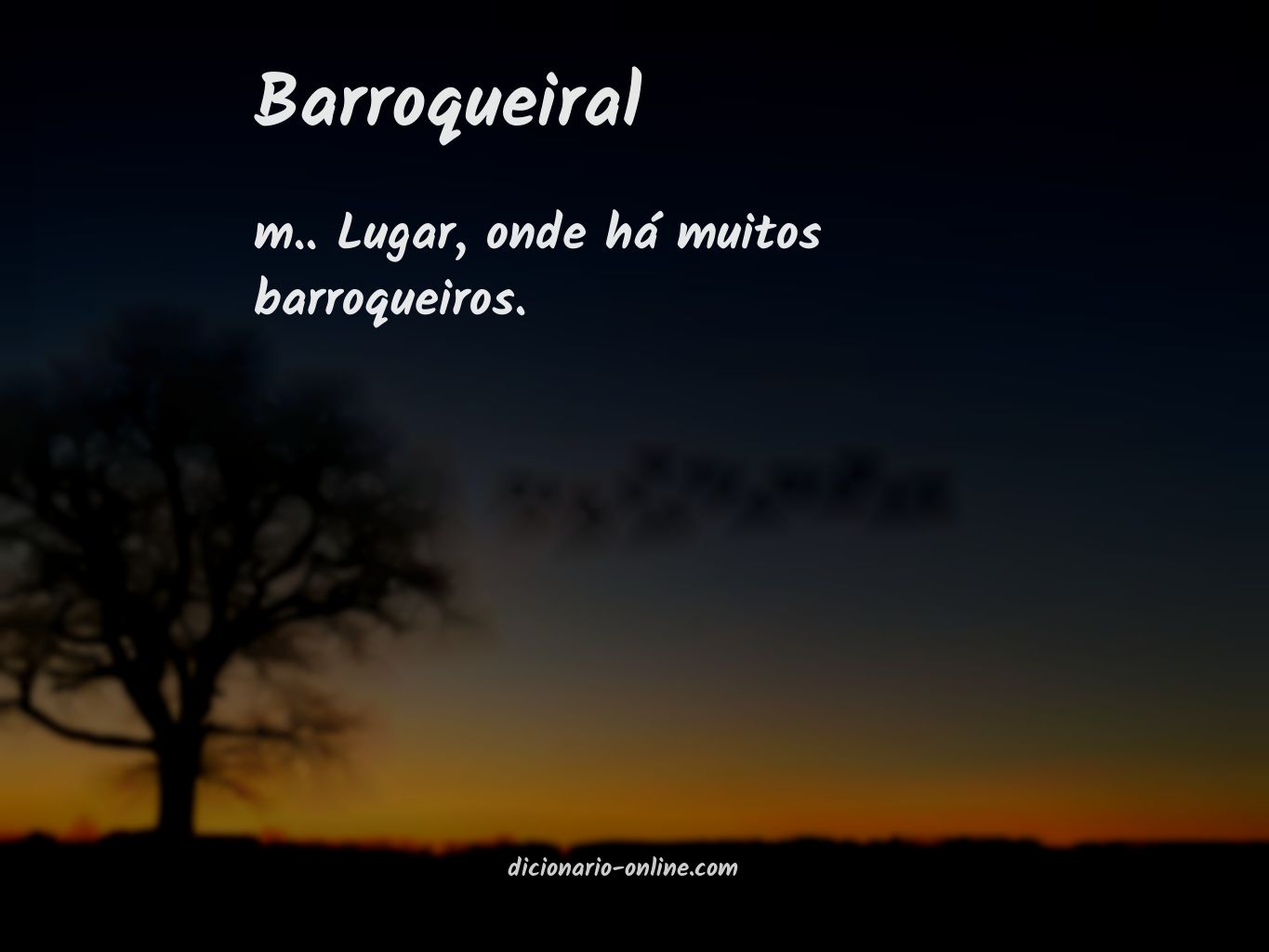 Significado de barroqueiral