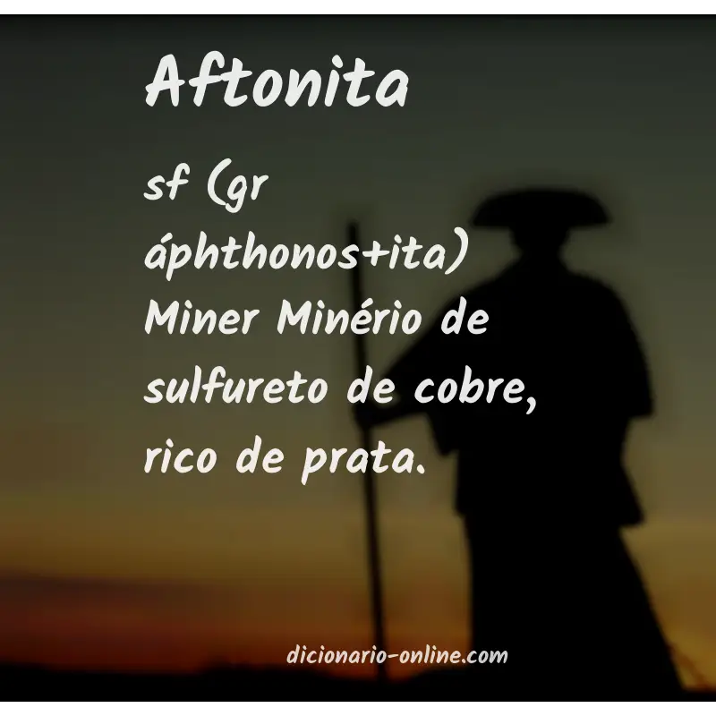 Significado de aftonita