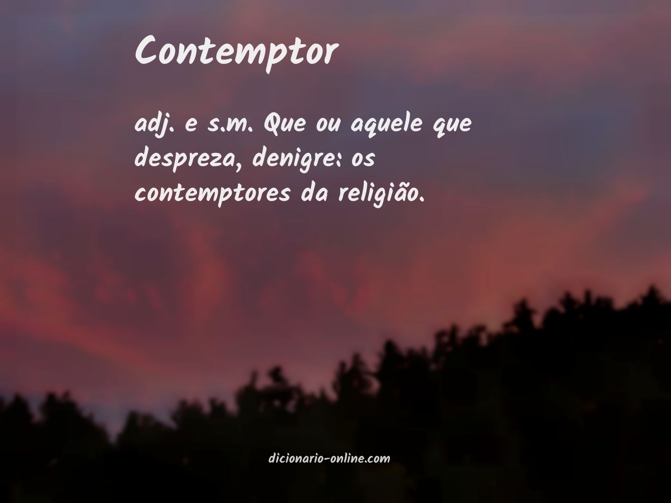 Significado de contemptor