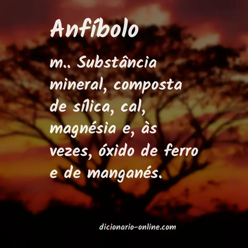 Significado de anfíbolo