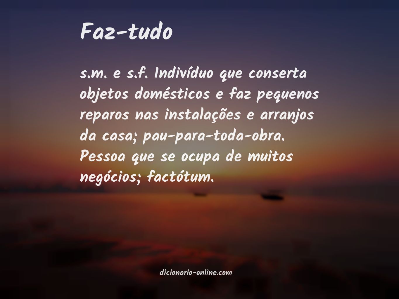 Significado de faz-tudo