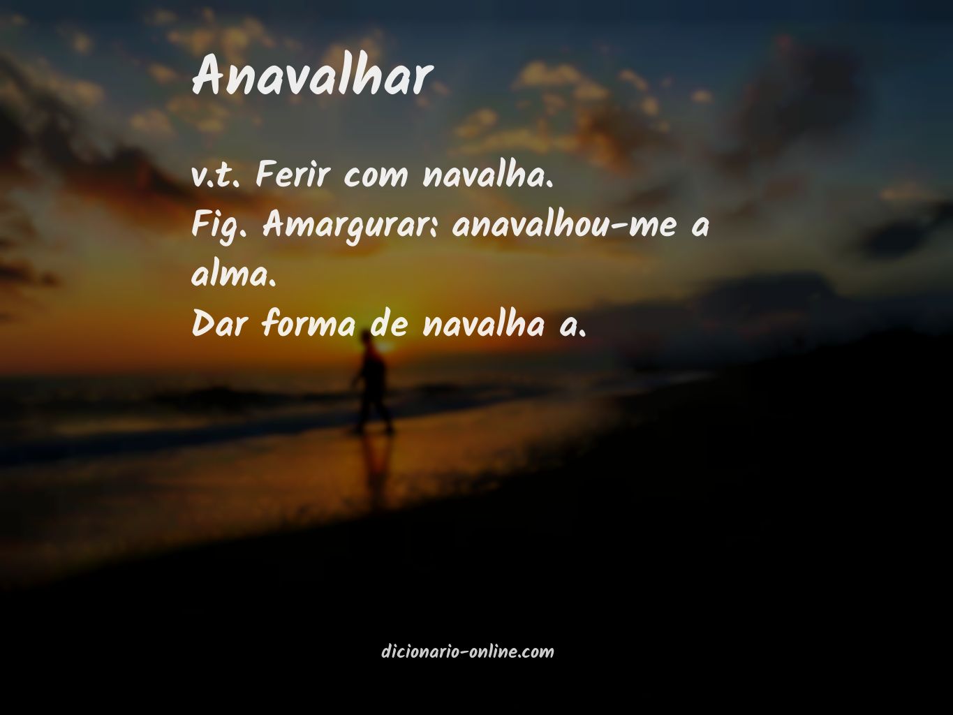 Significado de anavalhar