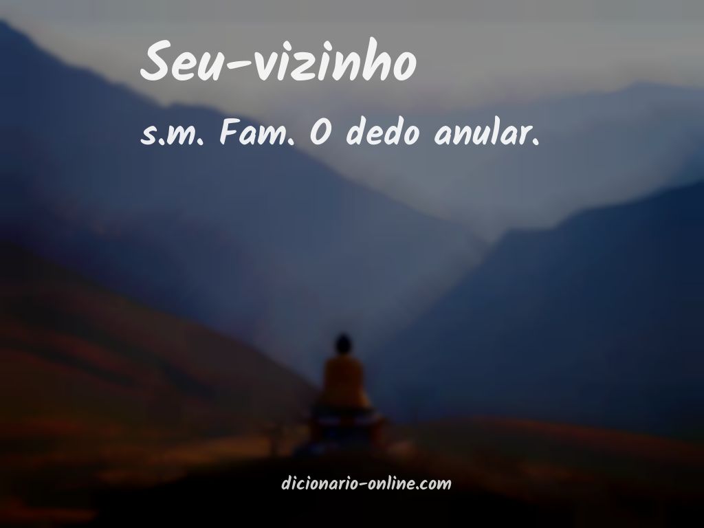 Significado de seu-vizinho