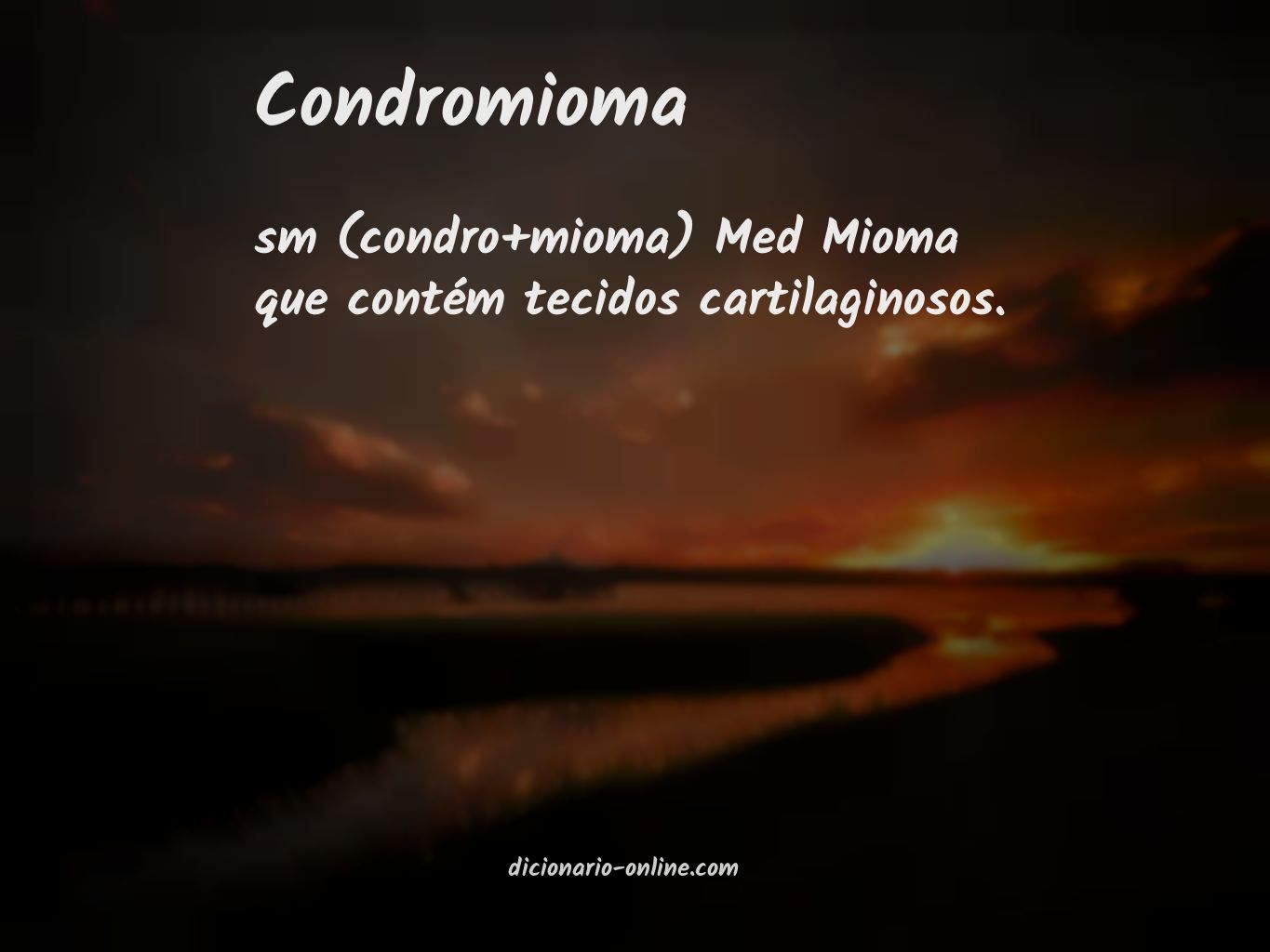 Significado de condromioma