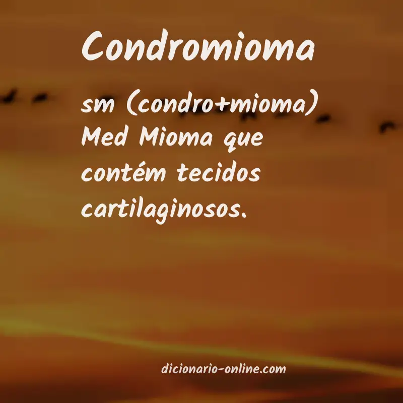 Significado de condromioma