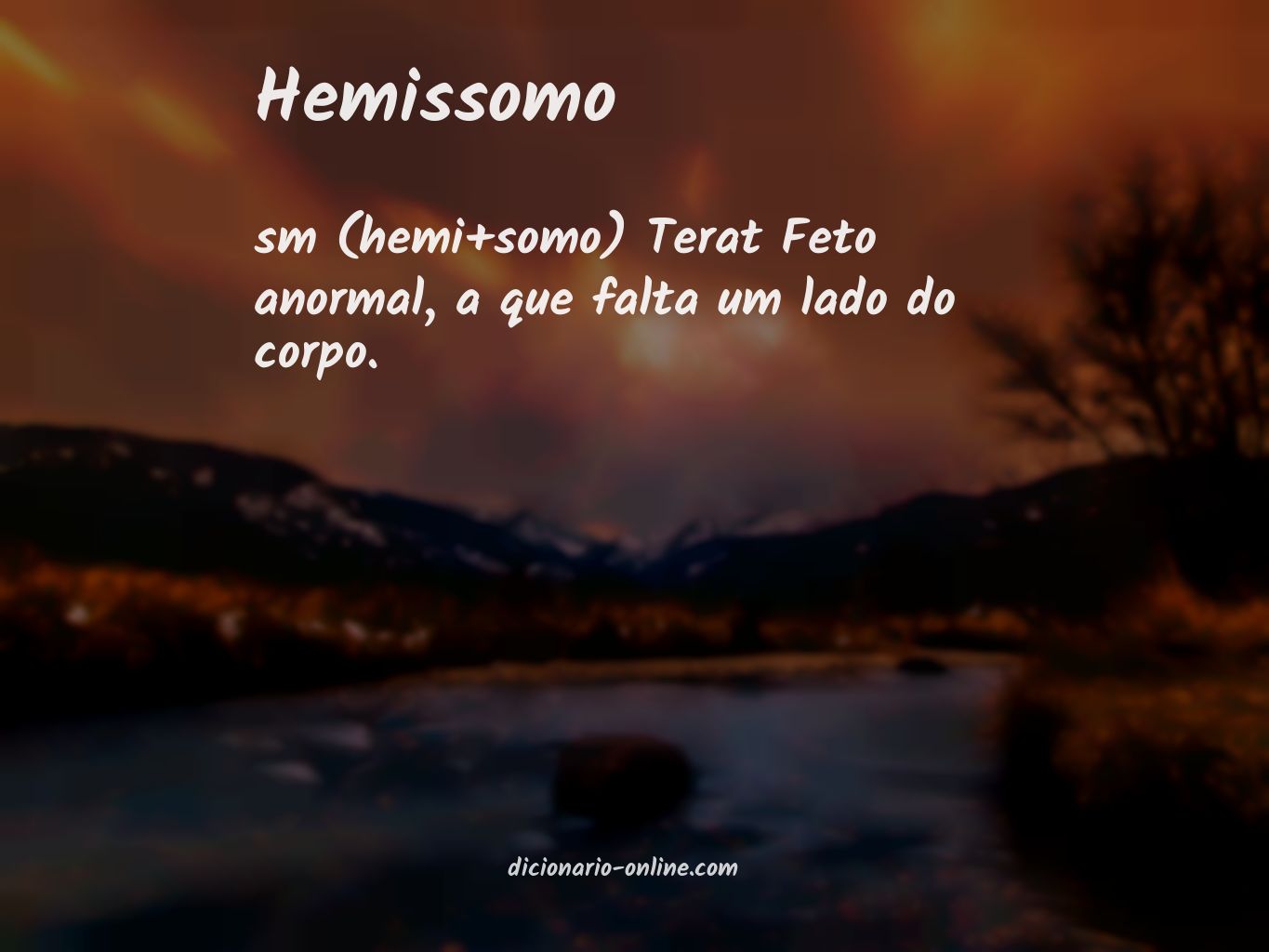 Significado de hemissomo