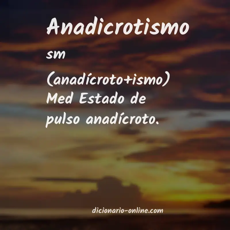 Significado de anadicrotismo