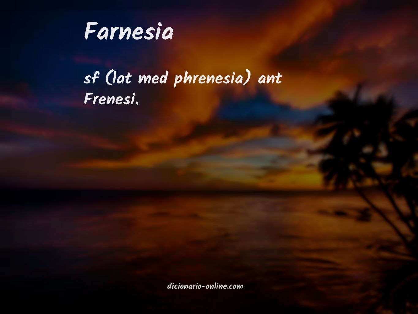 Significado de farnesia