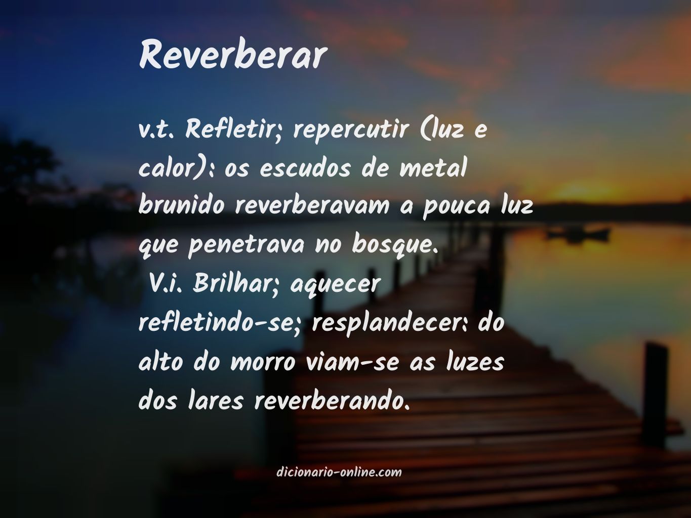 Significado de reverberar