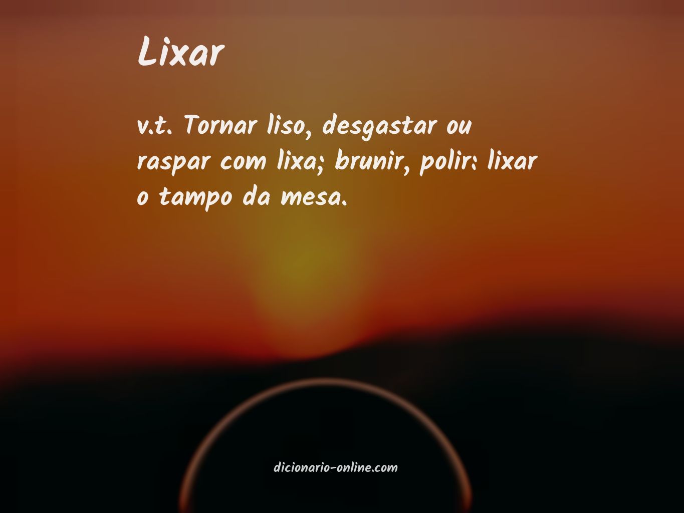 Significado de lixar